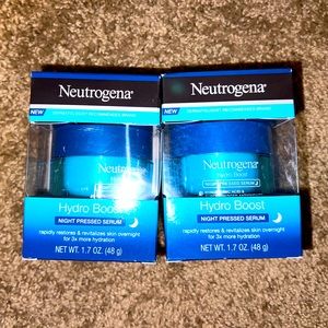 Lot of 2 Neutrogena Hydroboost night pressed serum 1.7oz